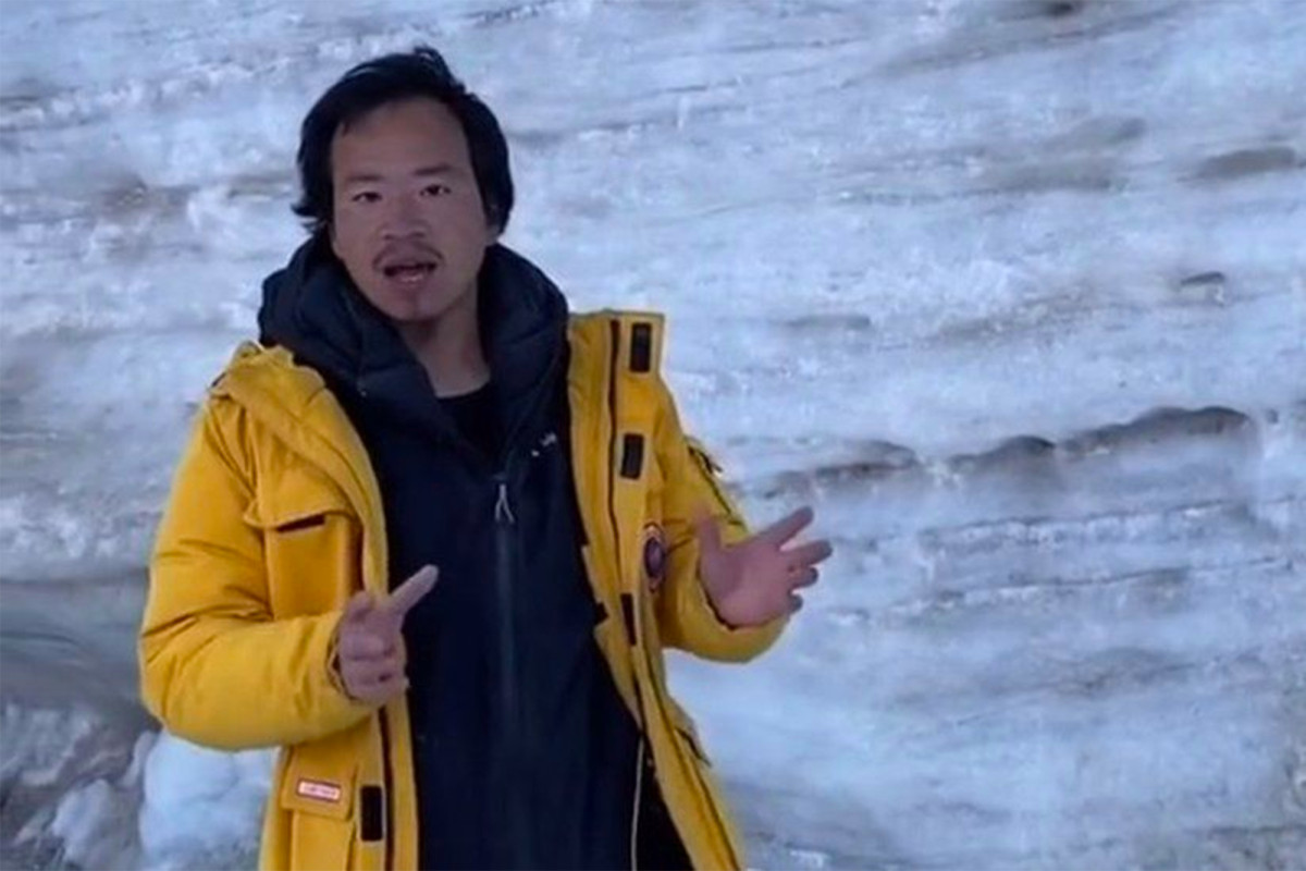 "Glacier Bro" is thought to have died after falling into icy waters

