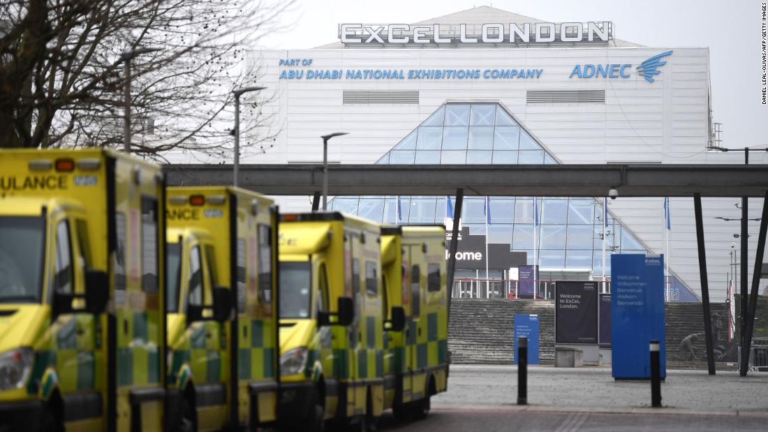 UK Covid-19 emergency hospitals have requested to be "ready" to accept patients

