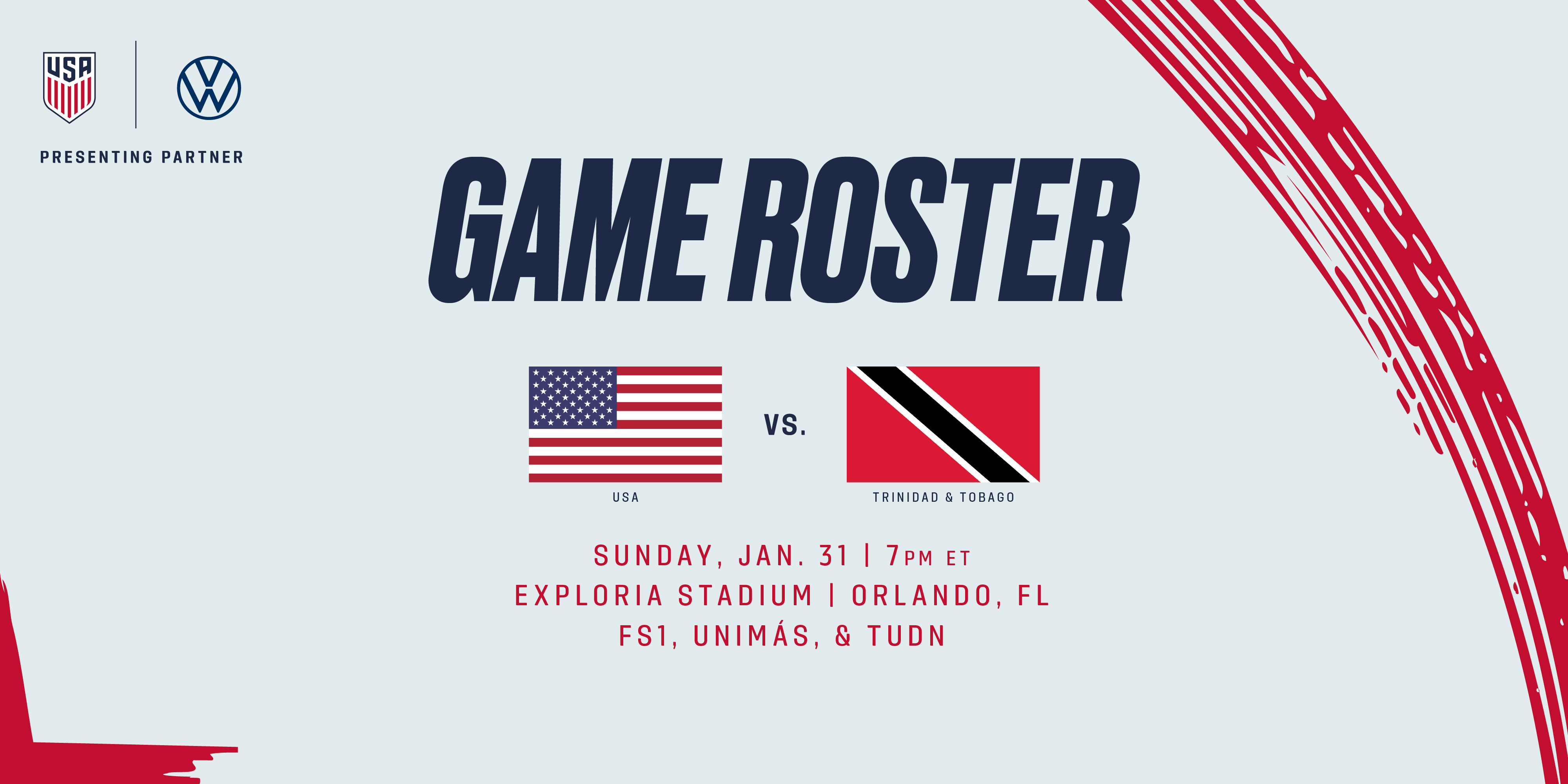 Berhalter names the 25-man list ahead of USA and Trinidad and Tobago on January 31 in Orlando