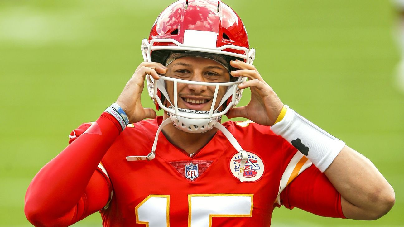 Kansas City, QB Chairman Patrick Mahomes, is still in concussion protocol, in training again on Friday