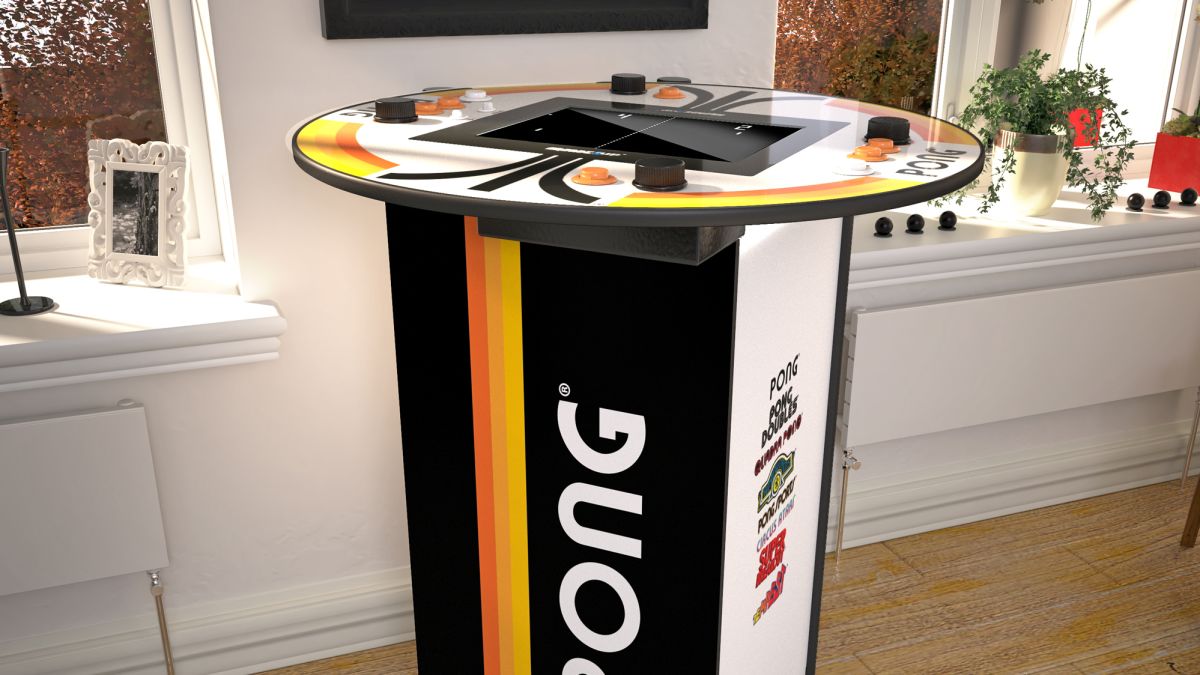 The only permanent desk I’d consider using lets four people play pong simultaneously