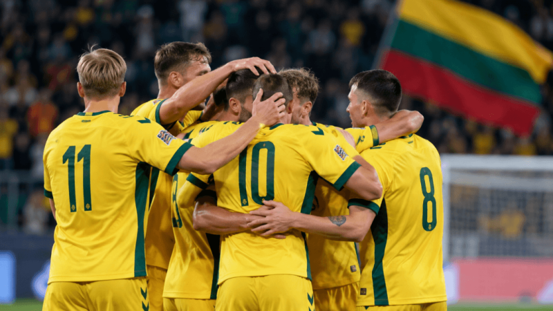 Lietuvos futbolo rinktinė Tautų lygą pradėjo pergale prieš Lichtenšteiną